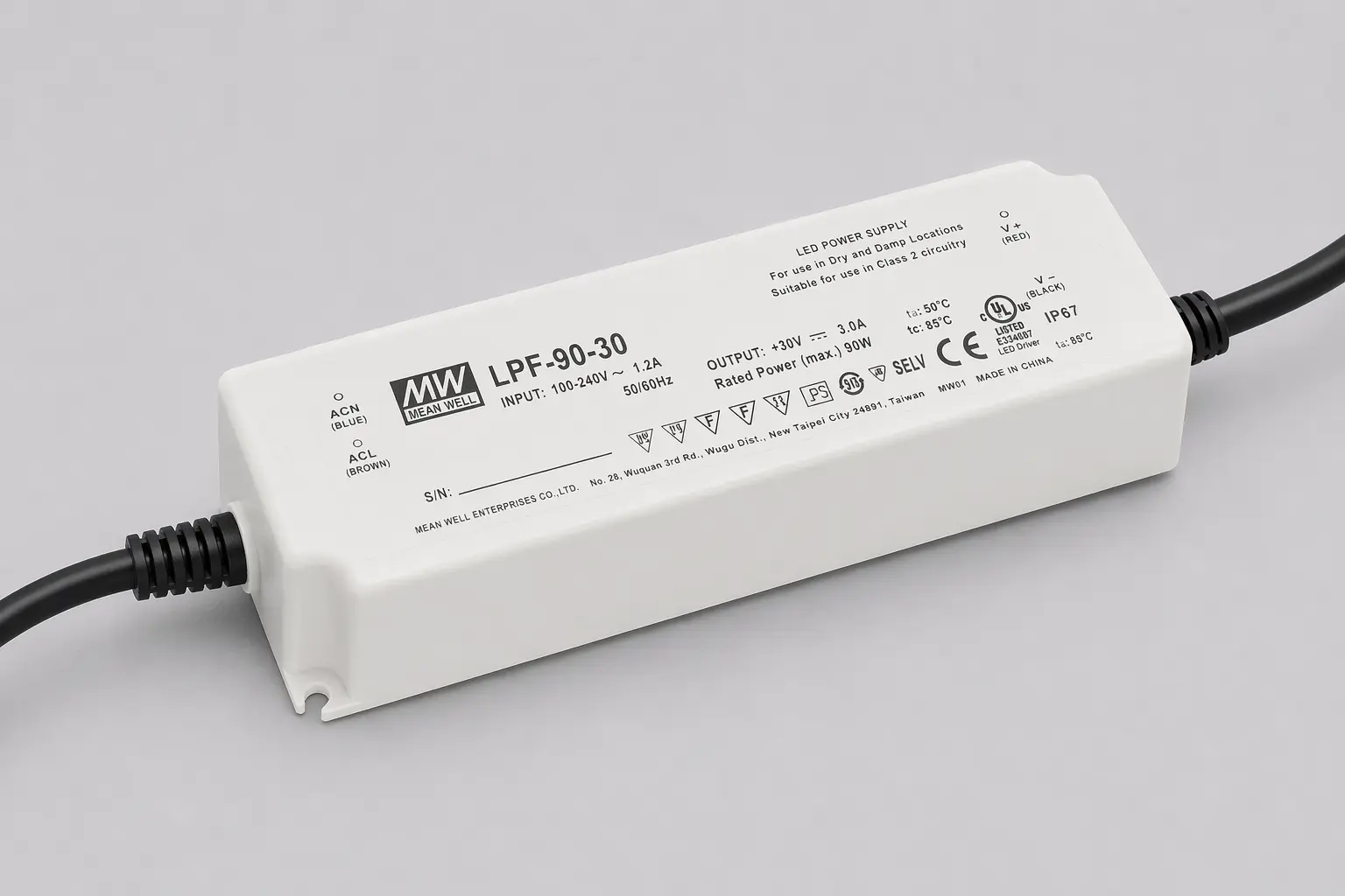 DRIVER 90W 24V NO DIM IP67