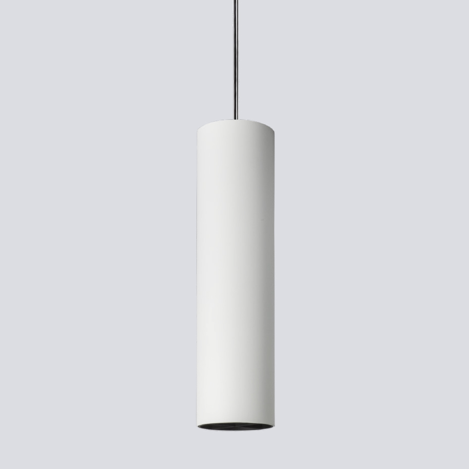 [TPT8A80D23BPB] TRACK TUPE PENDANT 80 LED Dali 36º Difusor transparente 2700K Pulido + Negro Ø80 / ≈ 17W / &gt;2500 lm