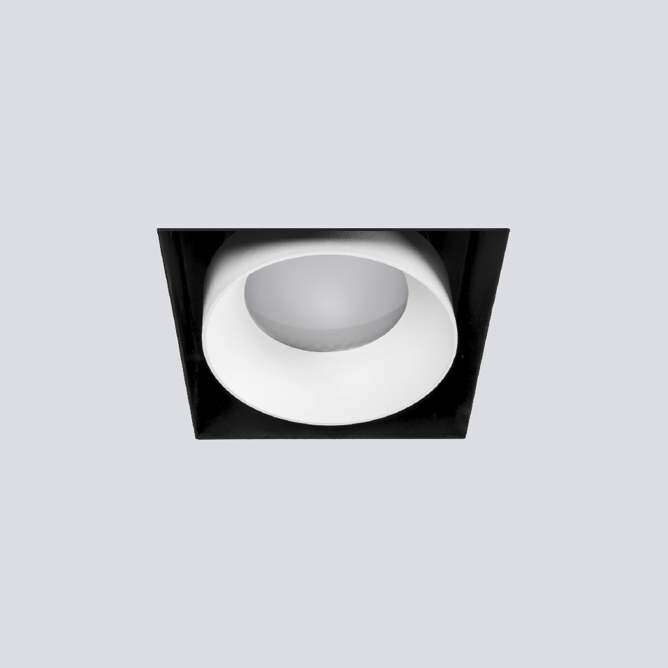 [RF21A20F25BBS] RINGO BOX 2.1 F LED PUSH 50º Diffuseur transparent 2700K Noir Satiné ≈ 17W / &gt;2500 lm