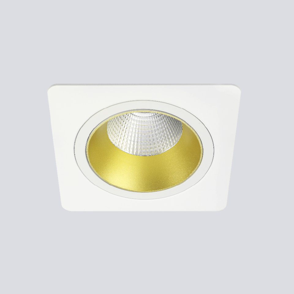 [RT21A20F25BBG] RINGO TILT 2.1 LED PUSH 50º Klarer Diffusor 2700K Satin Black + Gold ≈ 17W / &gt;2500 lm