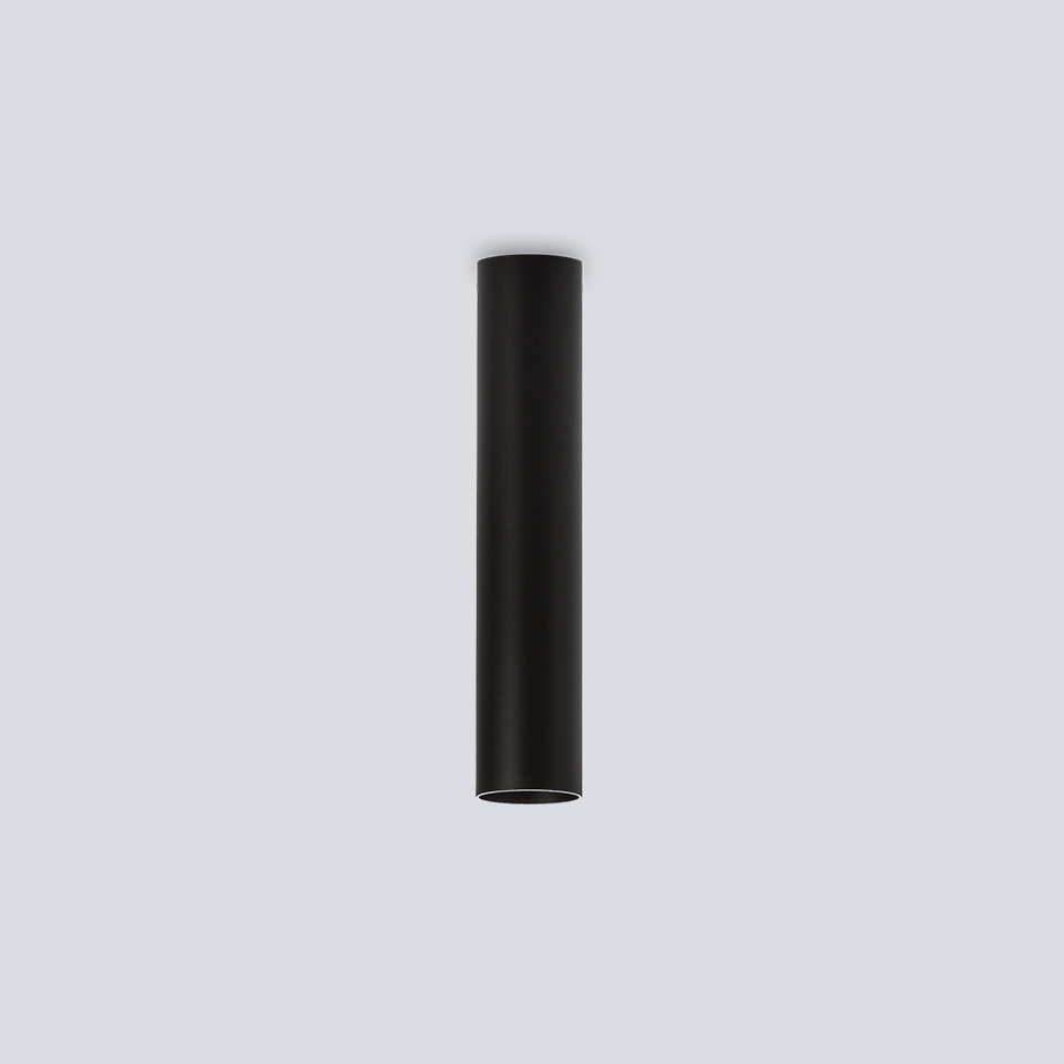 [TBS5E10XXXXPB] Tube Surface 55 GU10 Brillant polished + Noir Max. 10W